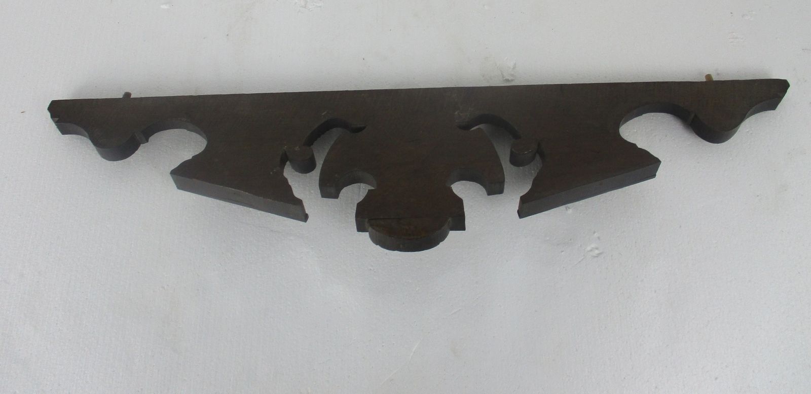 Carved Wood Pediment Over Door Medallion Architectural Antique Reclaimed Wow photo vinterior