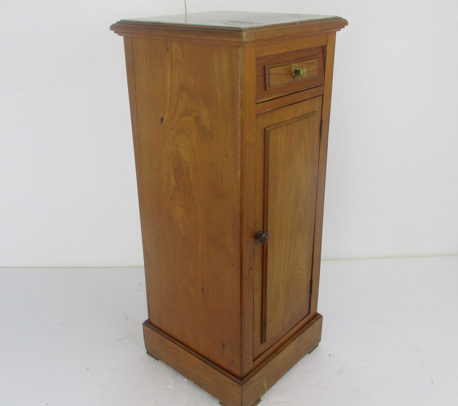 Antique Art Deco Art Nouveau  Marble Top Side Cabinet Table Nightstand Stunning photo furniture
