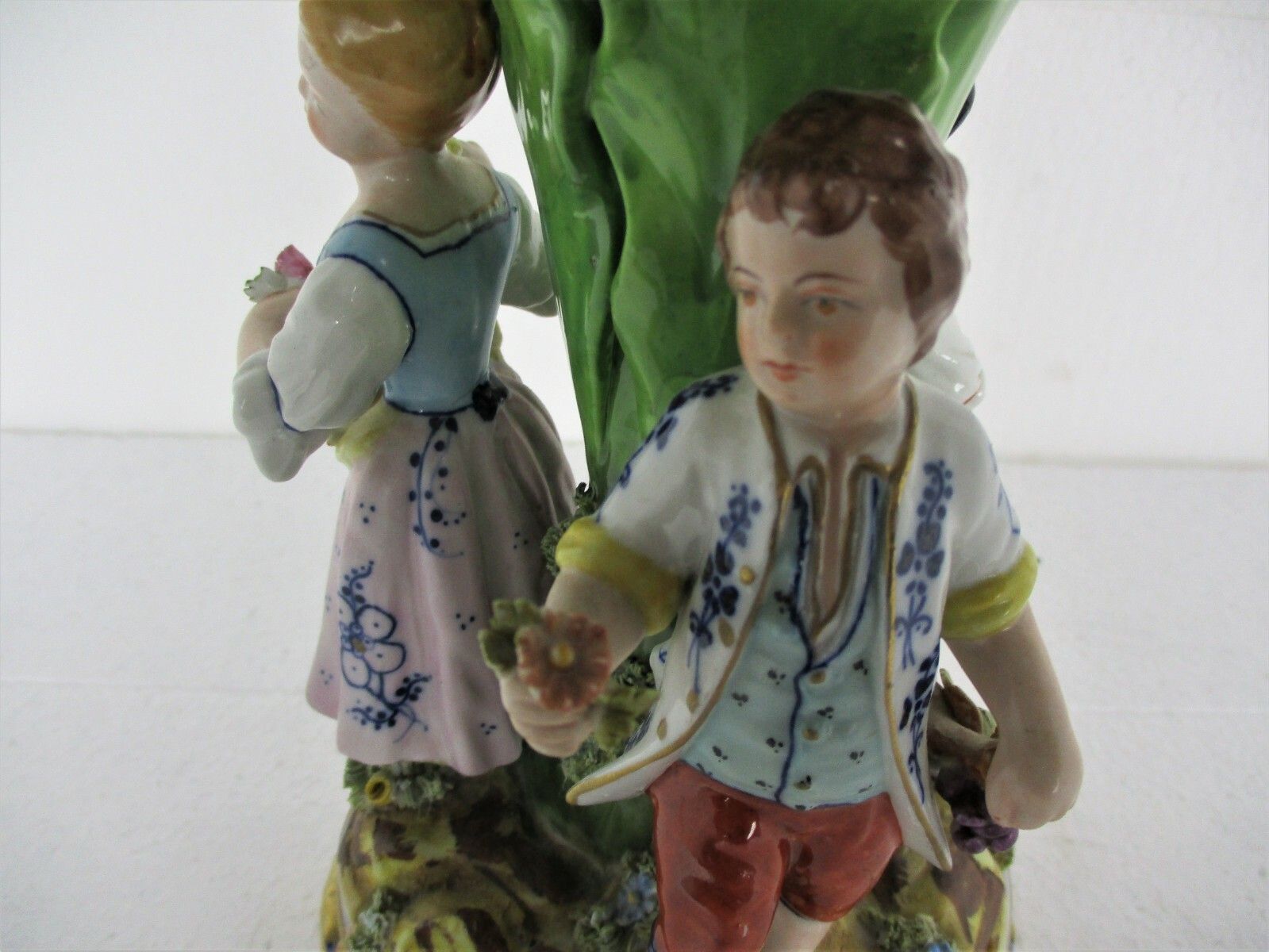 French Sevres Large Table Centerpiece  Marked Porcelain Figurines Delicate Wow photo vinterior