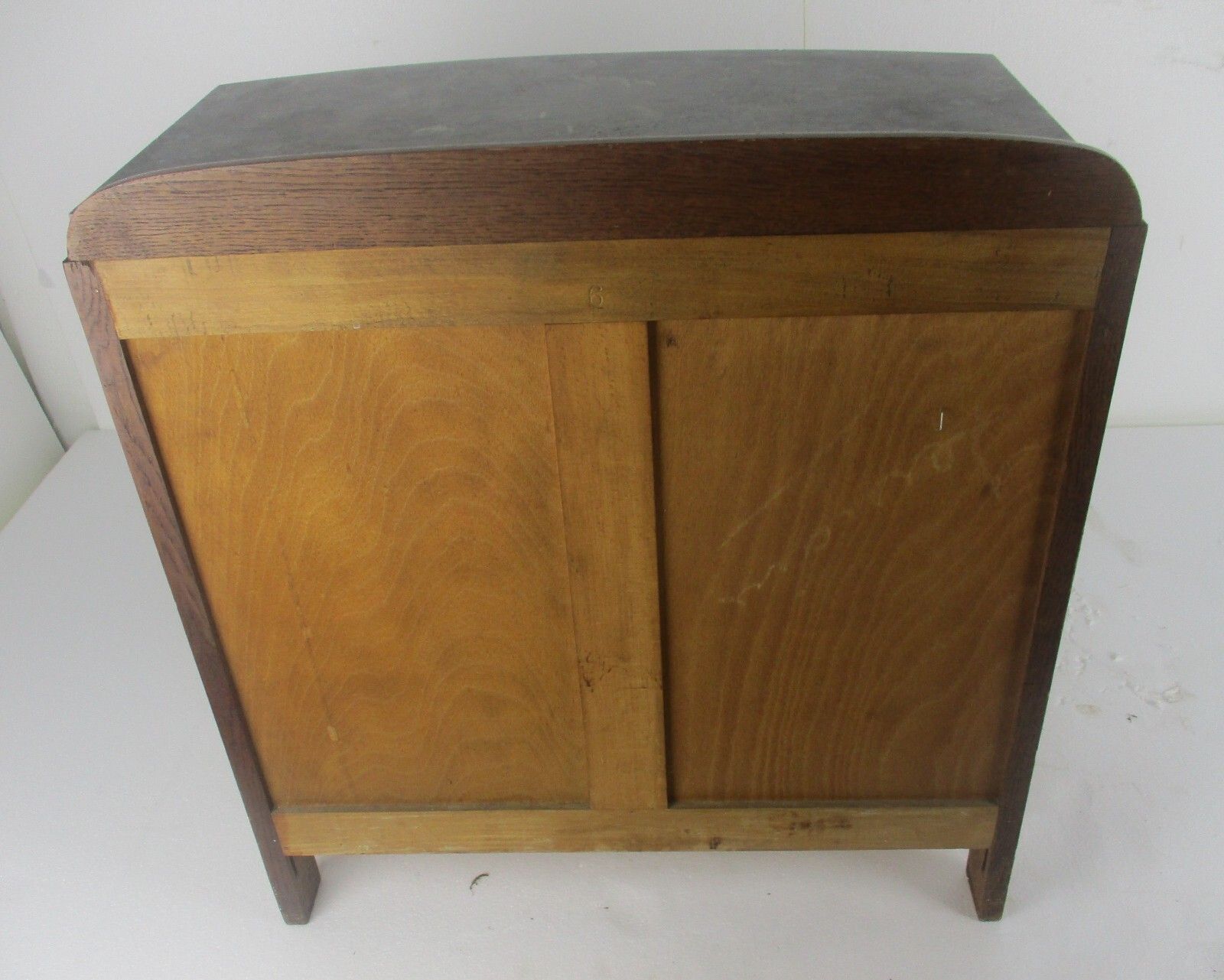 Art Deco Double Cabinet Nightstand Night Stand Marble Top Ornate Wood Lovely photo vintage