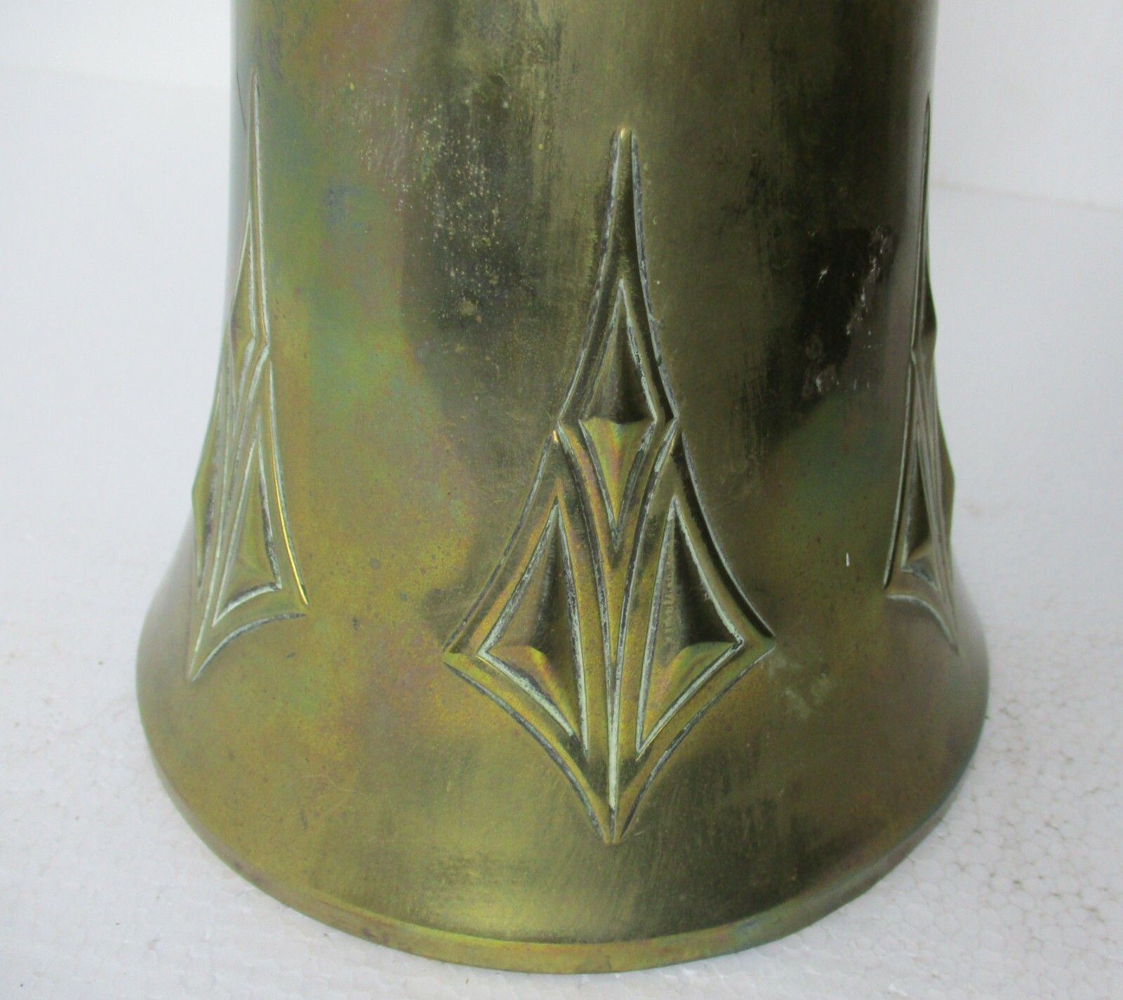 Wmf Art Nouveau German Jugendstil Tankard Jar Hammered Brass Wine Claret photo for sale