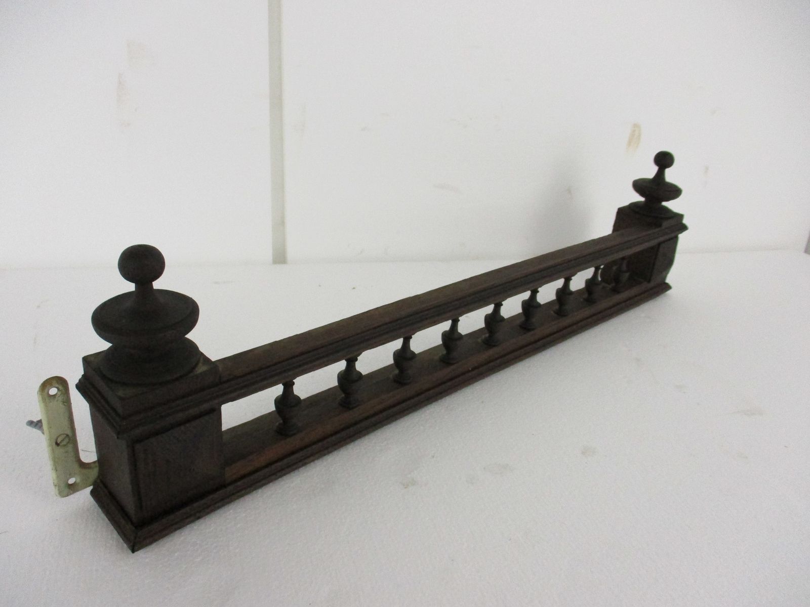 Hand Carved Wood Pediment Spindles Ornate Over Door Architectural Reclaimed photo for sale