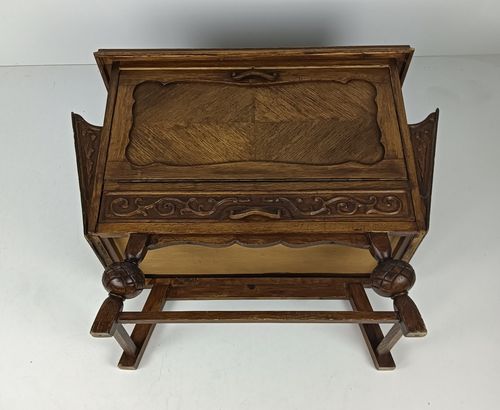 809.0 Antique Gorgeous Nightstand Cabinet With Side Compartments Exceptional Very Rare photo