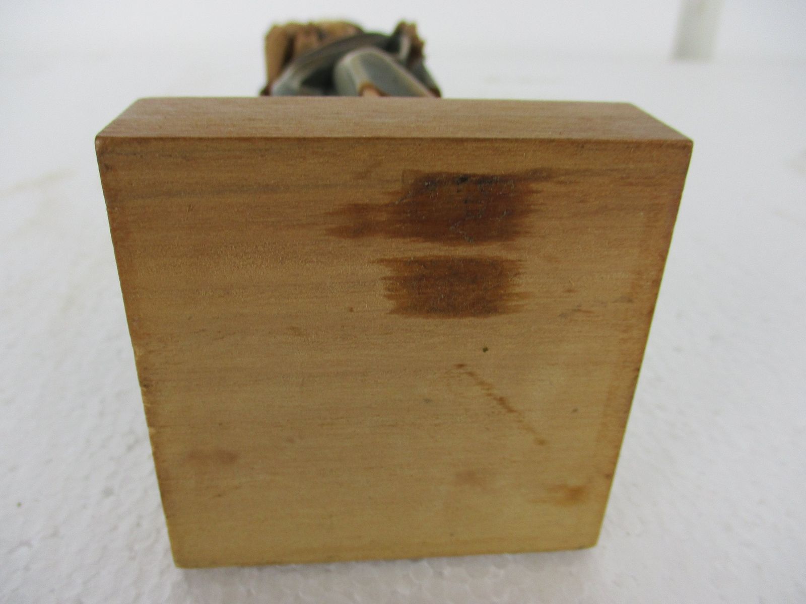 Virgin Mary Madonna Infant Child Wooden Statue Anri Style Polychrome Lovely 10.6 photo buy