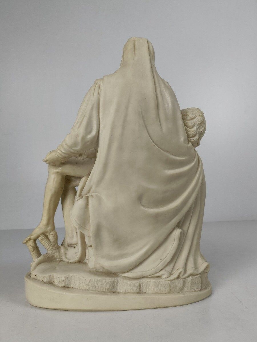 photo for sale Statue Pieta Resin  Our Lady Of Sorrows Jesus Christ Madonna Collector Sculpture