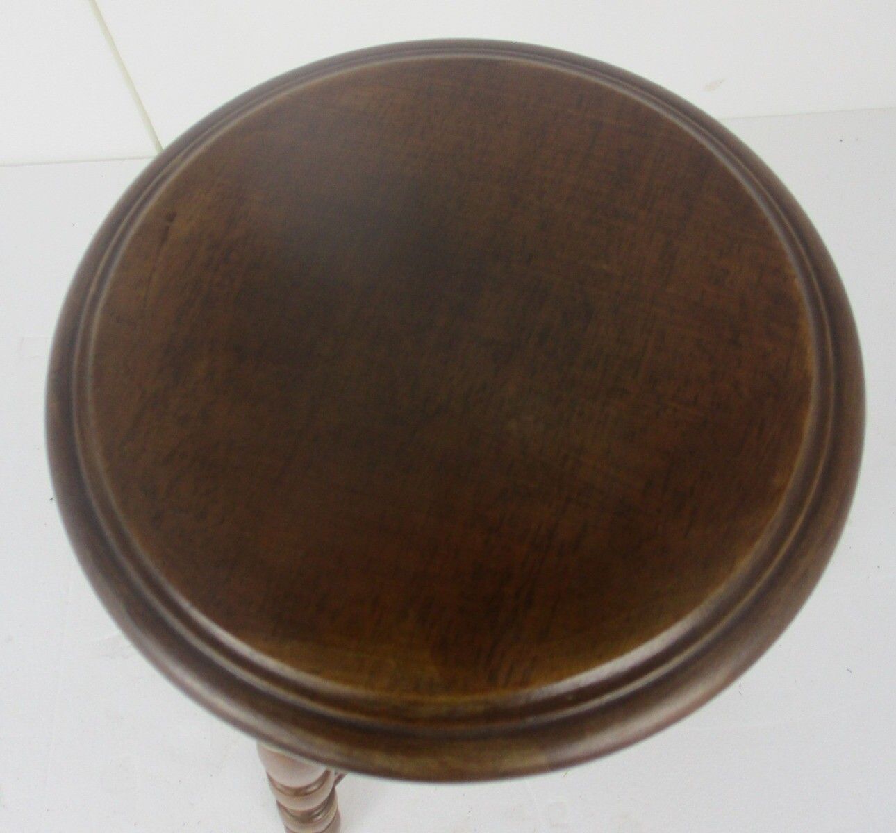 Vintage Hand Carved Wood 2 Tier Milking Stool Pedestal Table Plant Flower Bonsai photo for sale