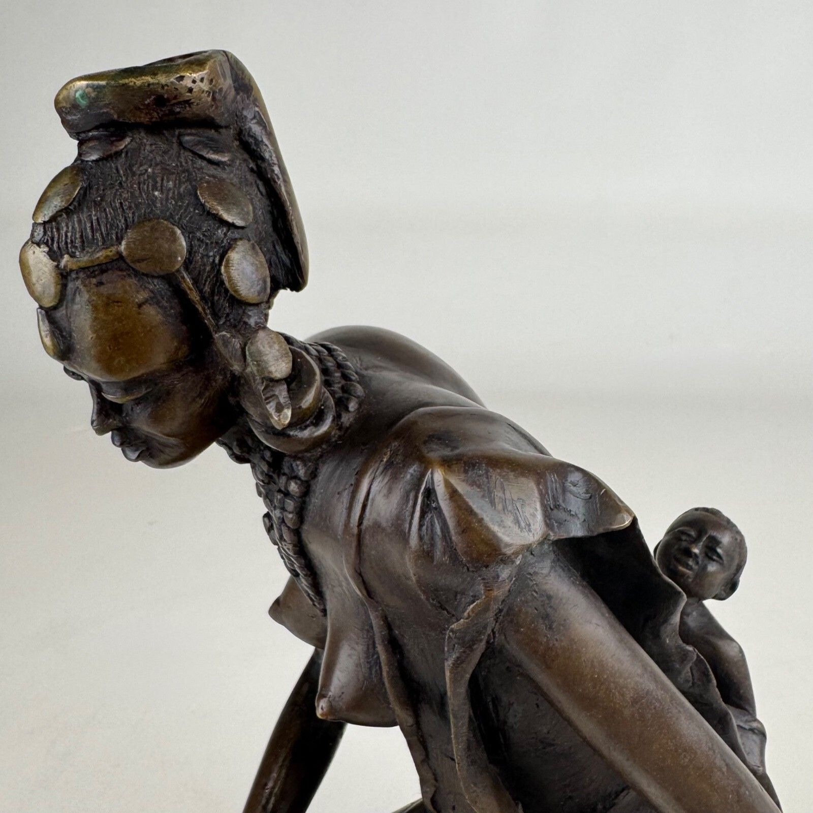 Art Antique 19th Century Decorative Bronze Sculpture ( Ref Af 4185 ) photo