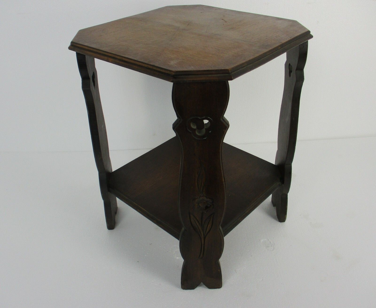 Art Nouveau Side Occasional Table  Two Tier Art Deco  22.04" Gorgeous Rare photo furniture