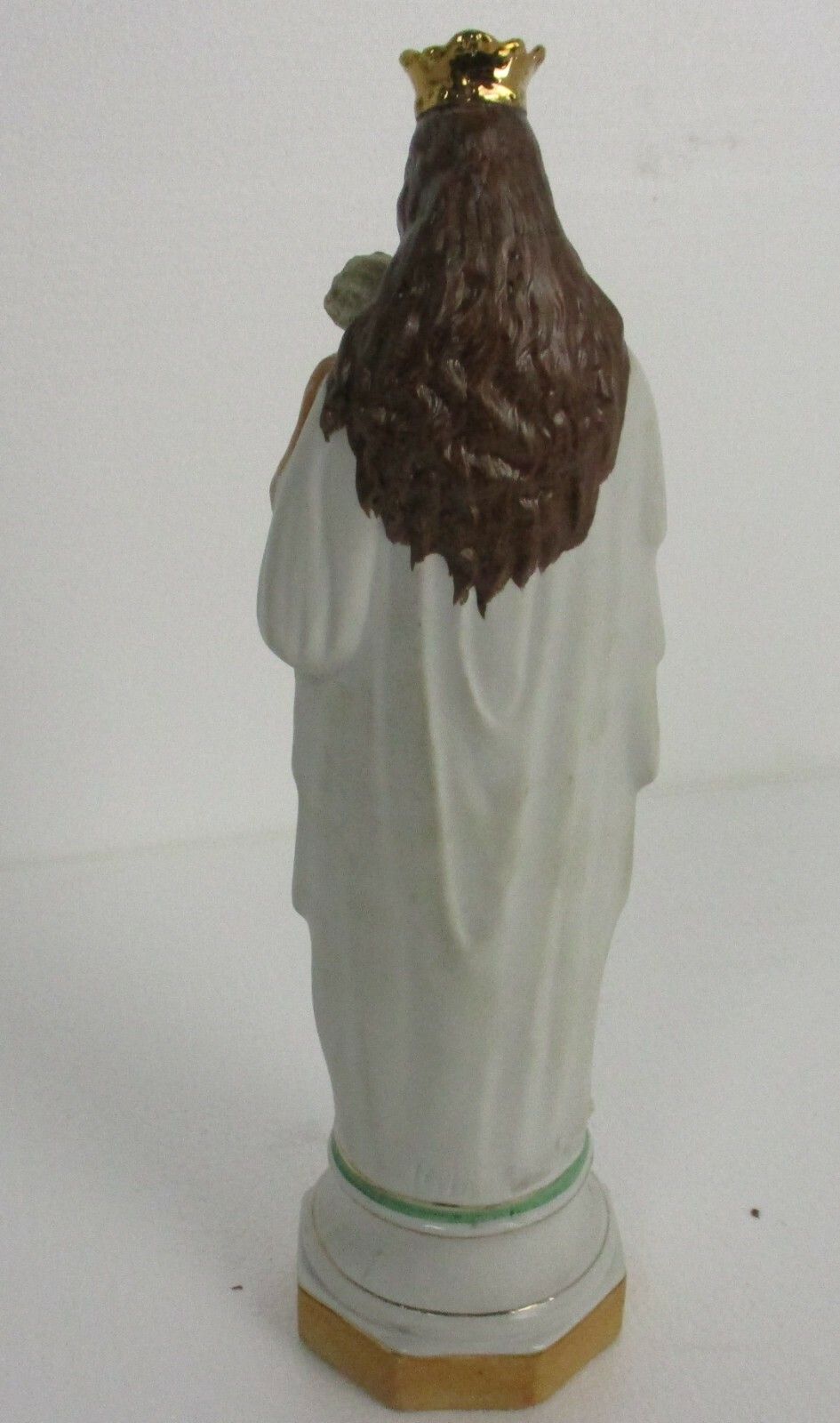 Antique Porcelain Bisque Statue Virgin Mary Our Lady Madonna Infant Jesus  Htf photo vintage