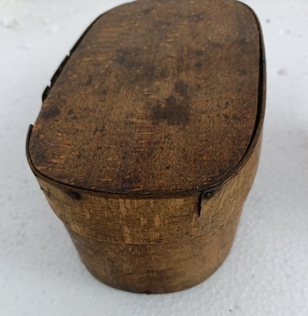 photo furniture Set Of Three Small Antique  Wooden Cheese Boxes  Bent Wood Primitive Htf Art Nou