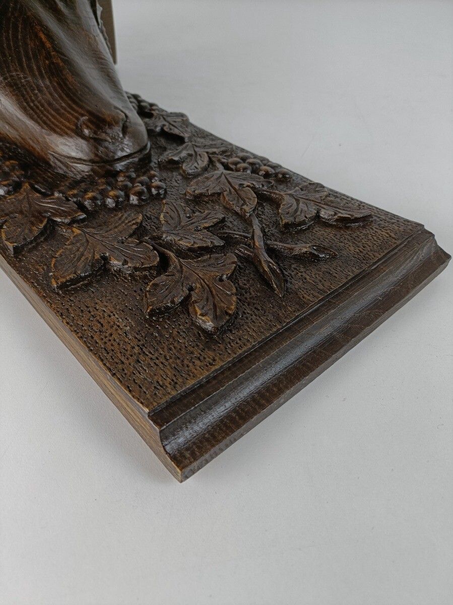 photo furniture Hand Carved Wooden Wall Hall Console Table Ornate Ram Large Antique