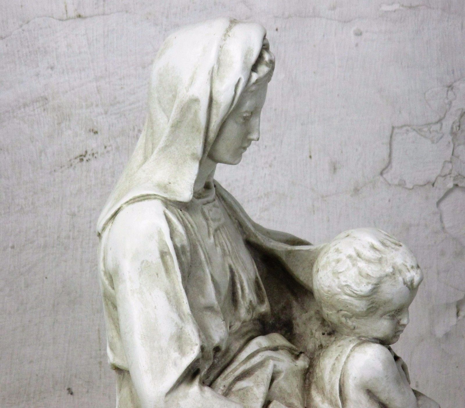 Large Lady Of Bruges Virgin Mary Madonna Della Sedia Seggiola Plaster Statue photo 352.0
