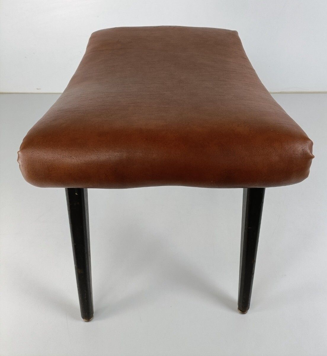 Vintage  Footstool Ottoman Foot Rest Bench Poof Mid Century Modern photo 244.0