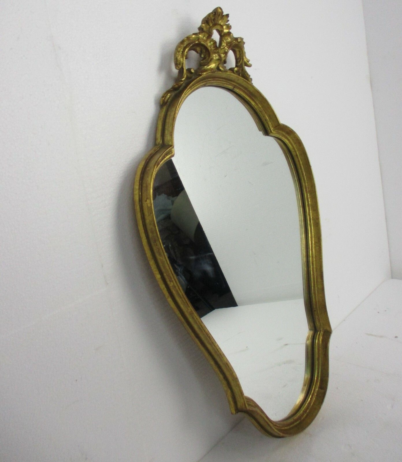 Maison Deknudt Ornate Mirror Resin Gold Gilded Ornate Hollywood Regency Rococo photo Home Decor