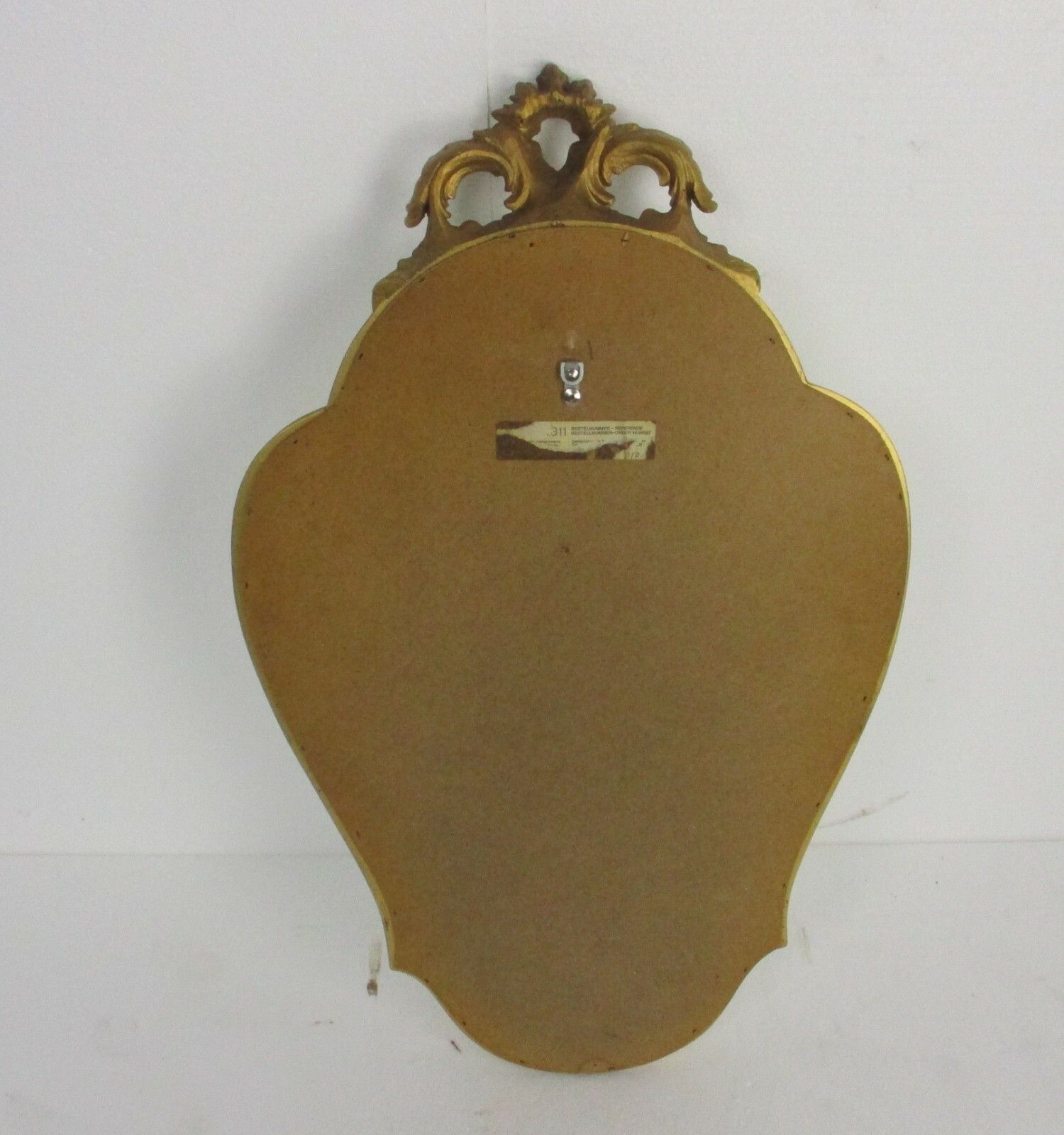 Maison Deknudt Ornate Mirror Resin Gold Gilded Ornate Hollywood Regency Rococo photo vinterior