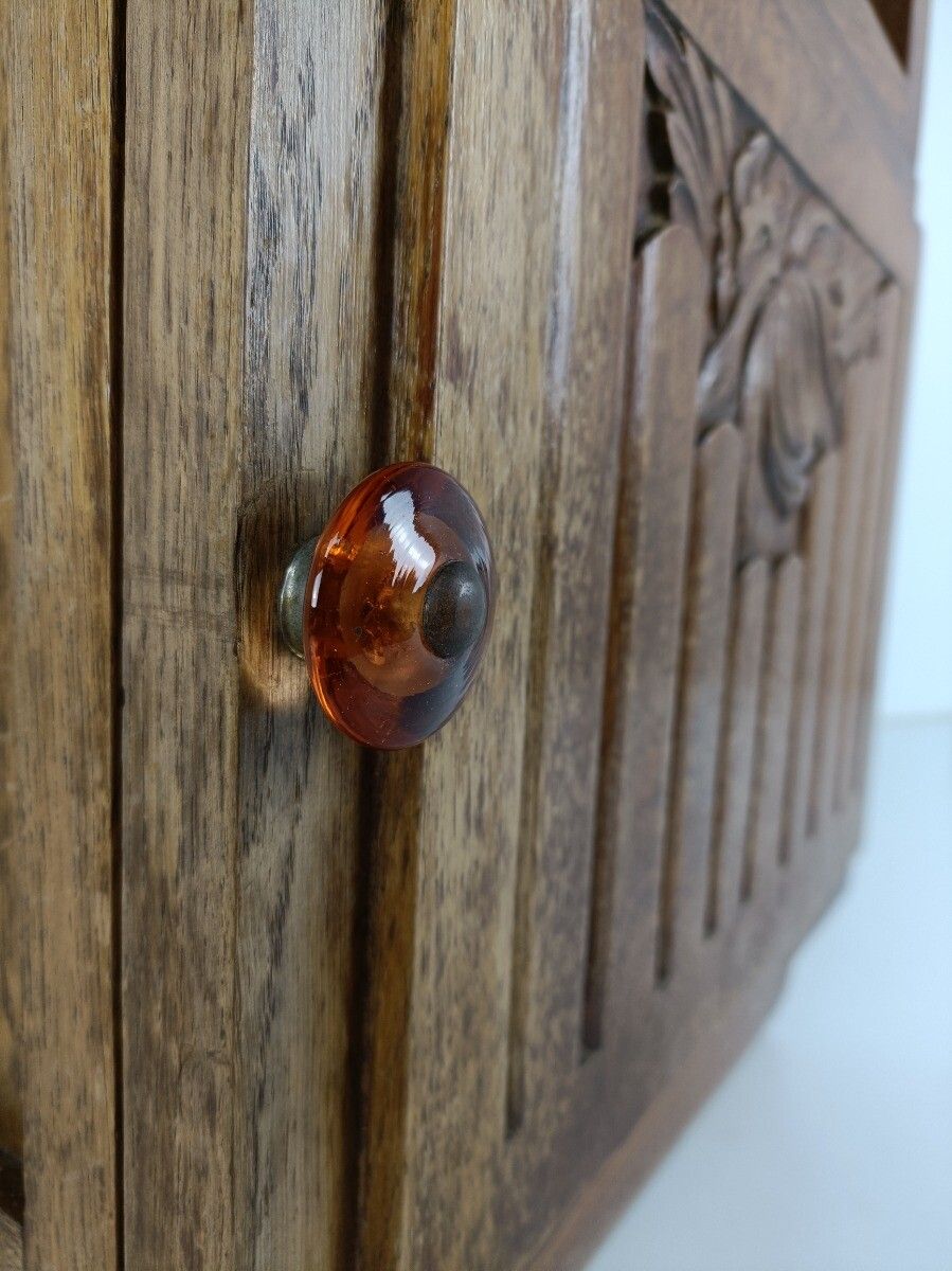 Antique Art Deco Art Nouveau  Marble Top Side Cabinet End Table Nightstand  Barn photo 323.0