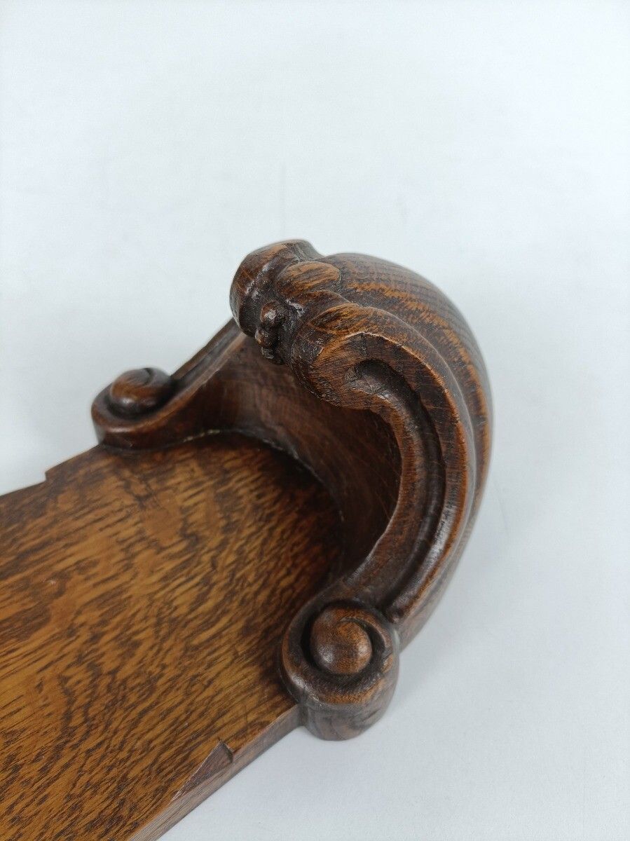 Gorgeous Small Wall Hanging Mounted Console Table Angel Putti Hand Carved Wood photo vinterior