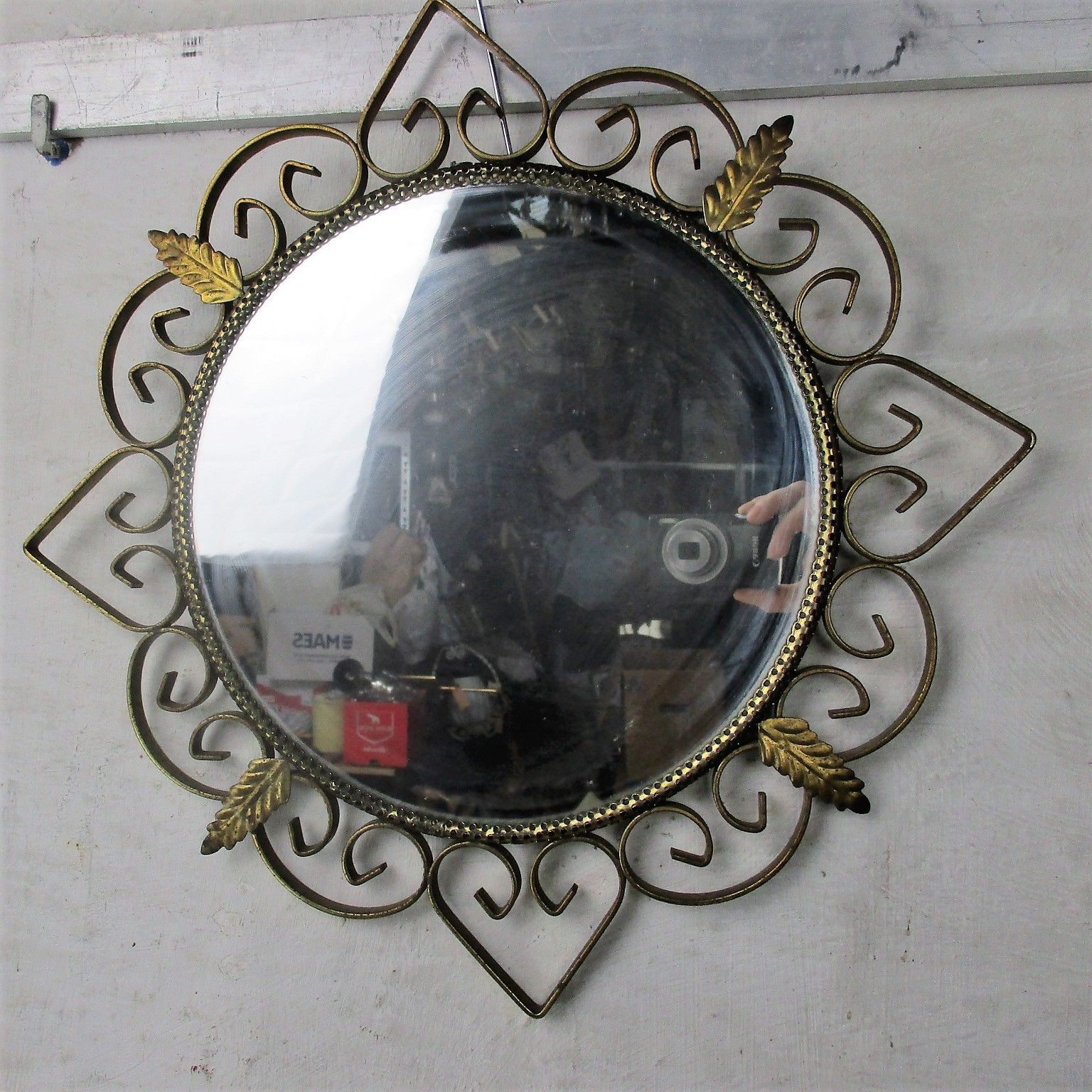 Retro Modernist Starburst Sunburst Metal Wall Uk Mirror Mid Century Argentor photo furniture