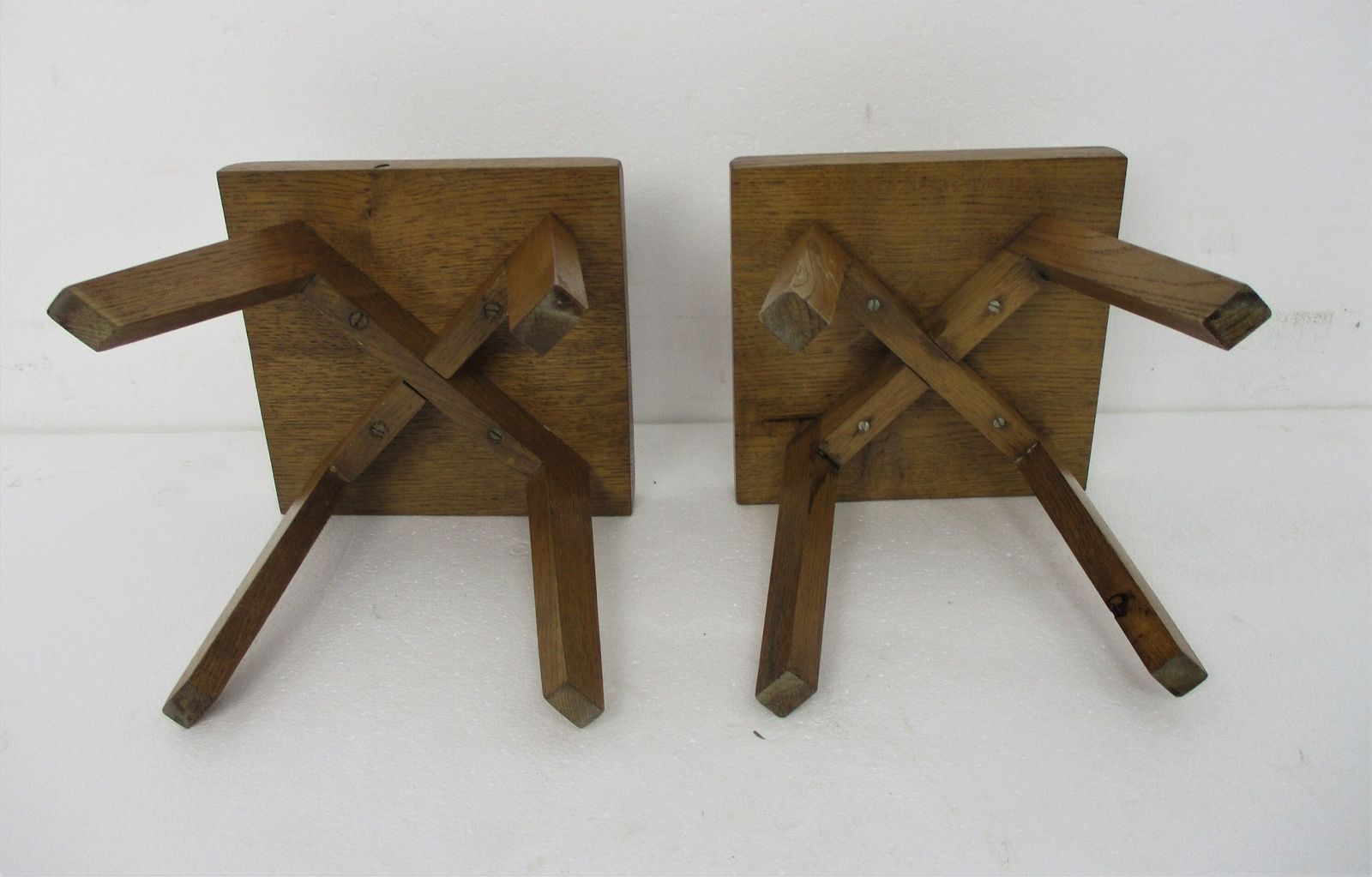 photo furniture Square! Milk Milking Stool Farmhouse Country Barn Style Side Display Table Pedes