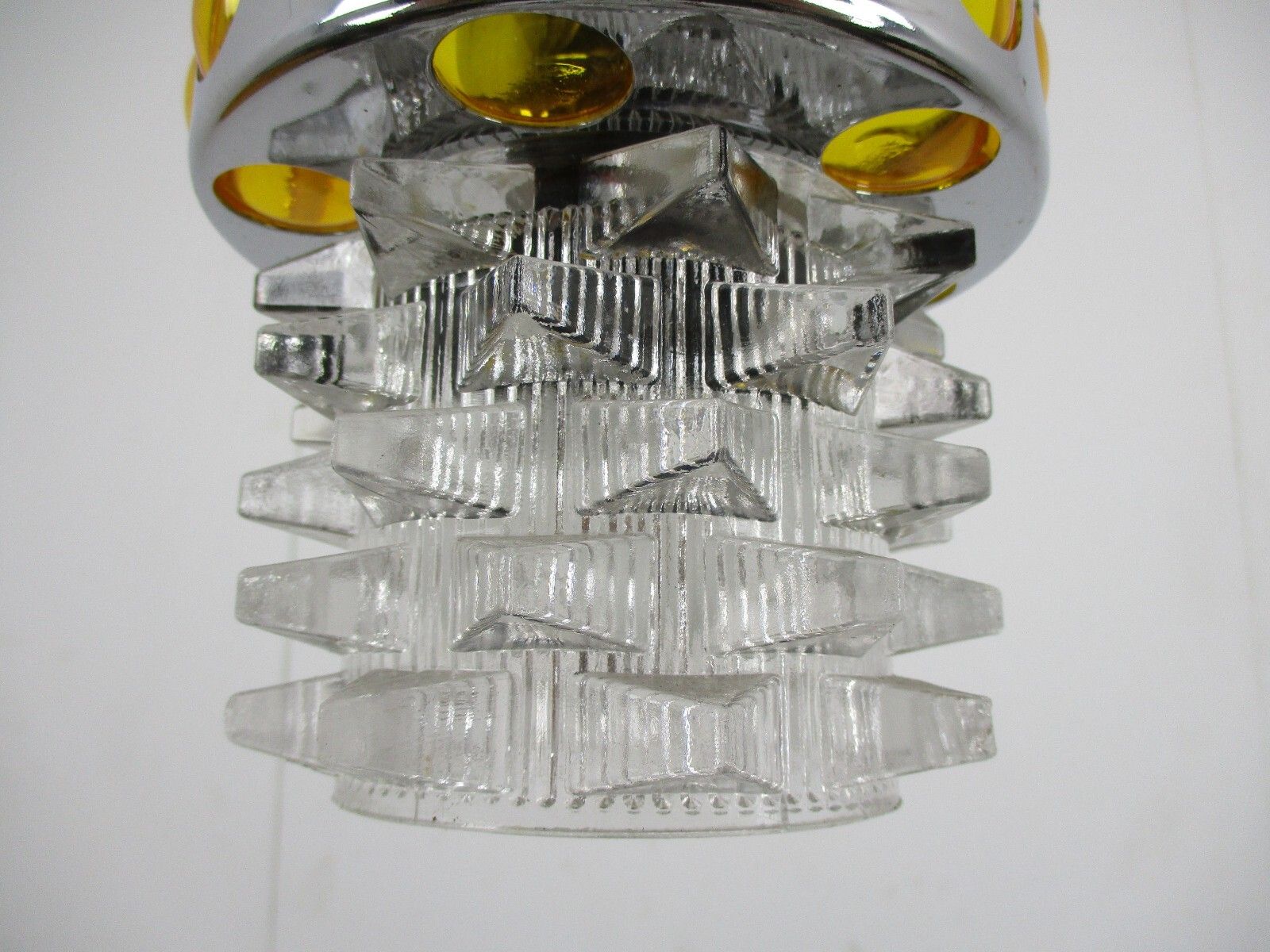 photo for sale Raak Modern Mid Century Chandelier  Modernist Cascade 5 Lights Shades Glass