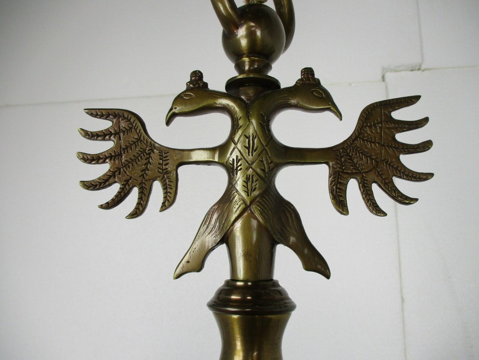 Huge Flemish Double 16 Arms Castle Chandelier Bronze Gilded With Butler Bell Wow photo vintage