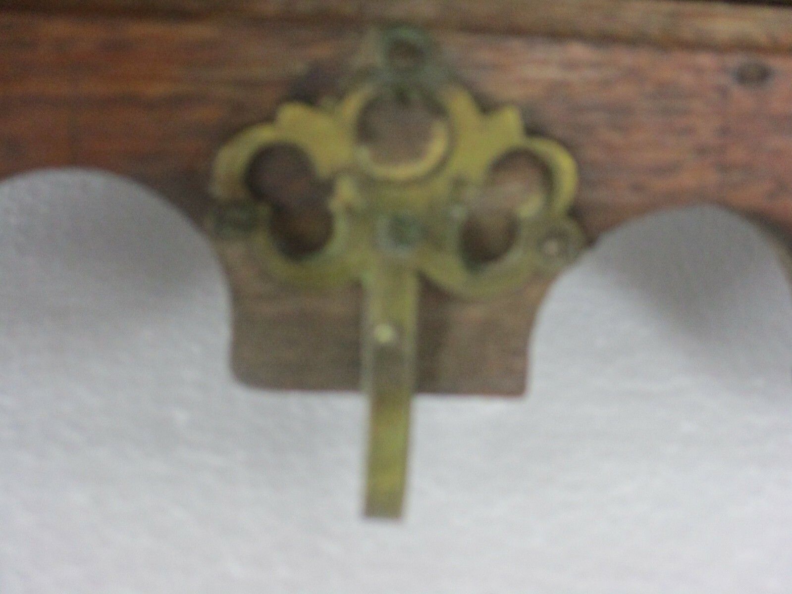 Antique Hand Carved Dark Wood  Wall Shelf Coat Kitchen Rack  Lion Heads Wow photo Furniture