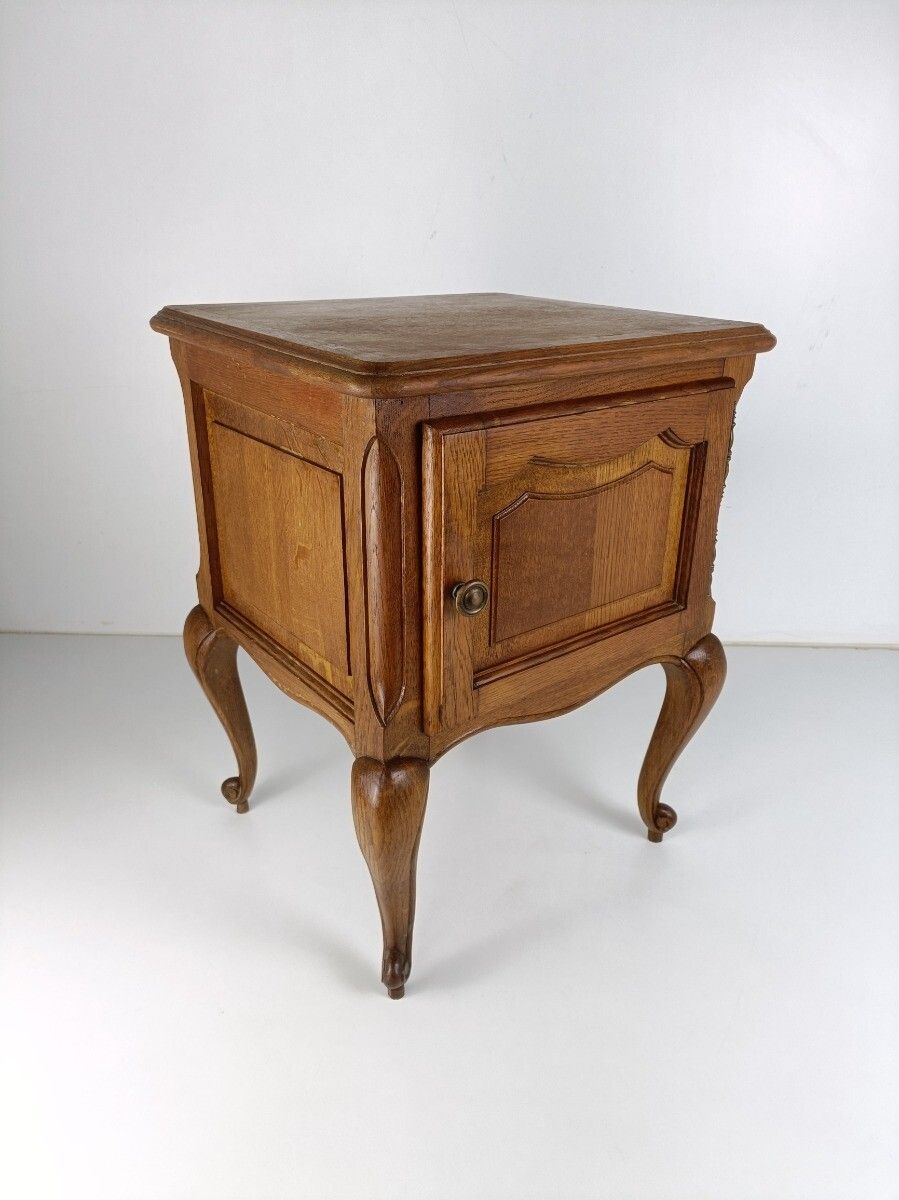 Nightstand End Table Dresser 50s Wood Vanity Cabinets Louis XVI Style Louis XV M photo for sale