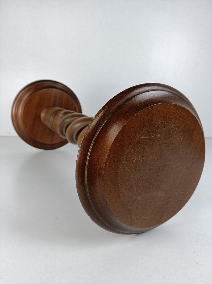 Open Barley Twist Wooden  Side Wine Display Table Pedestal Plant Bonsai Flower S photo buy