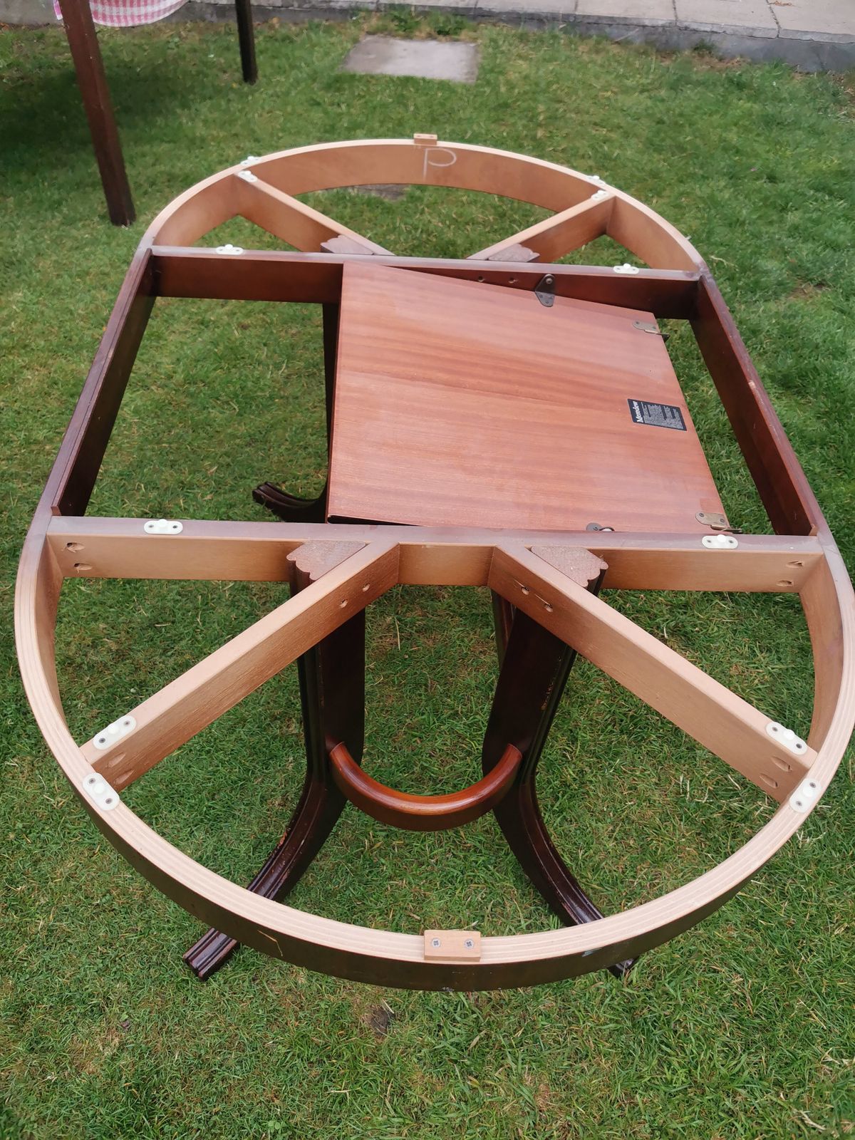 Meredew Solid Wood Mahogany Extending Dining Table & 6 Chairs photo for sale