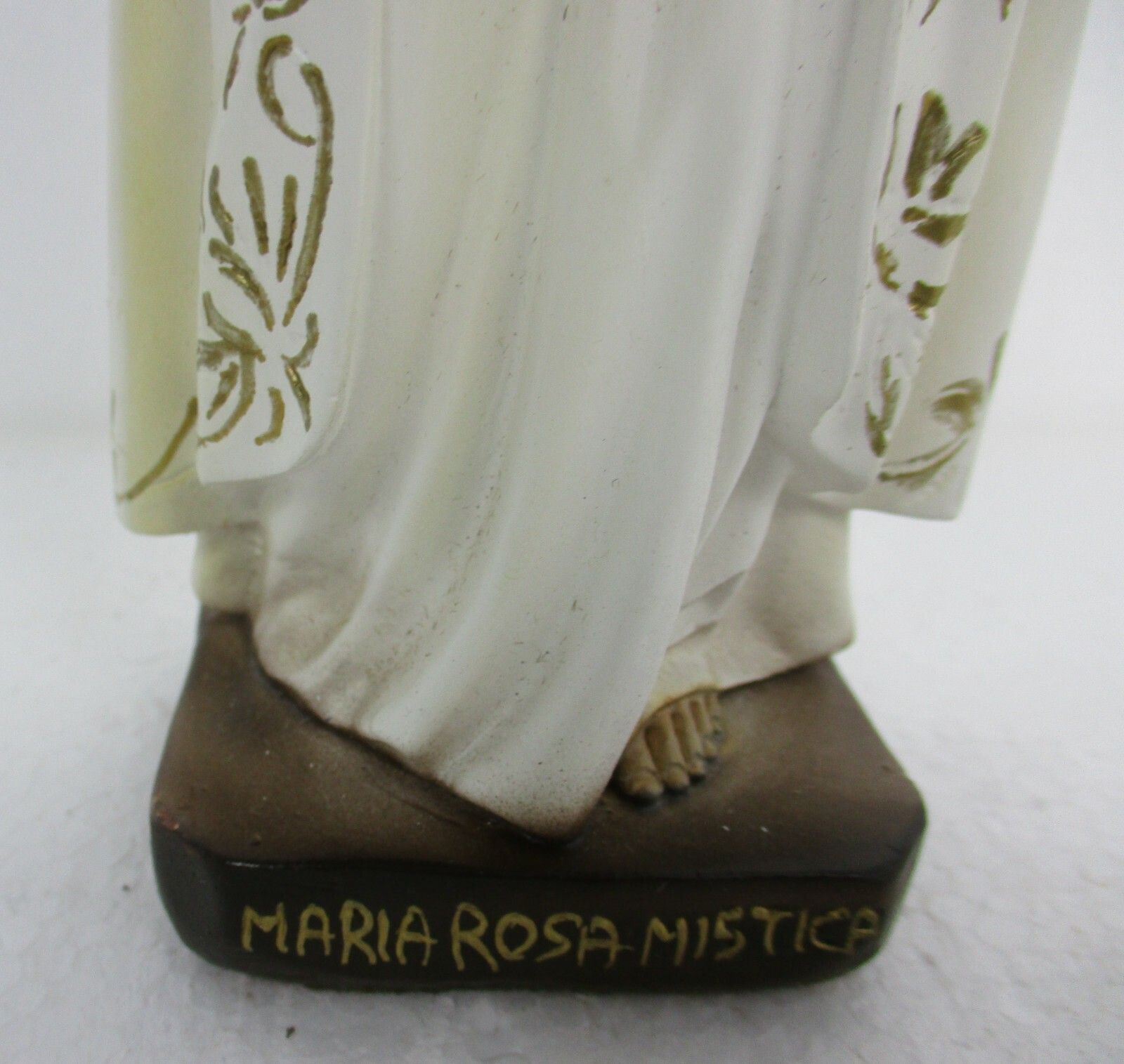 Small  Statue Our Lady Maria Rosa Mystica Loreto Italian Traveling Madonna photo for sale