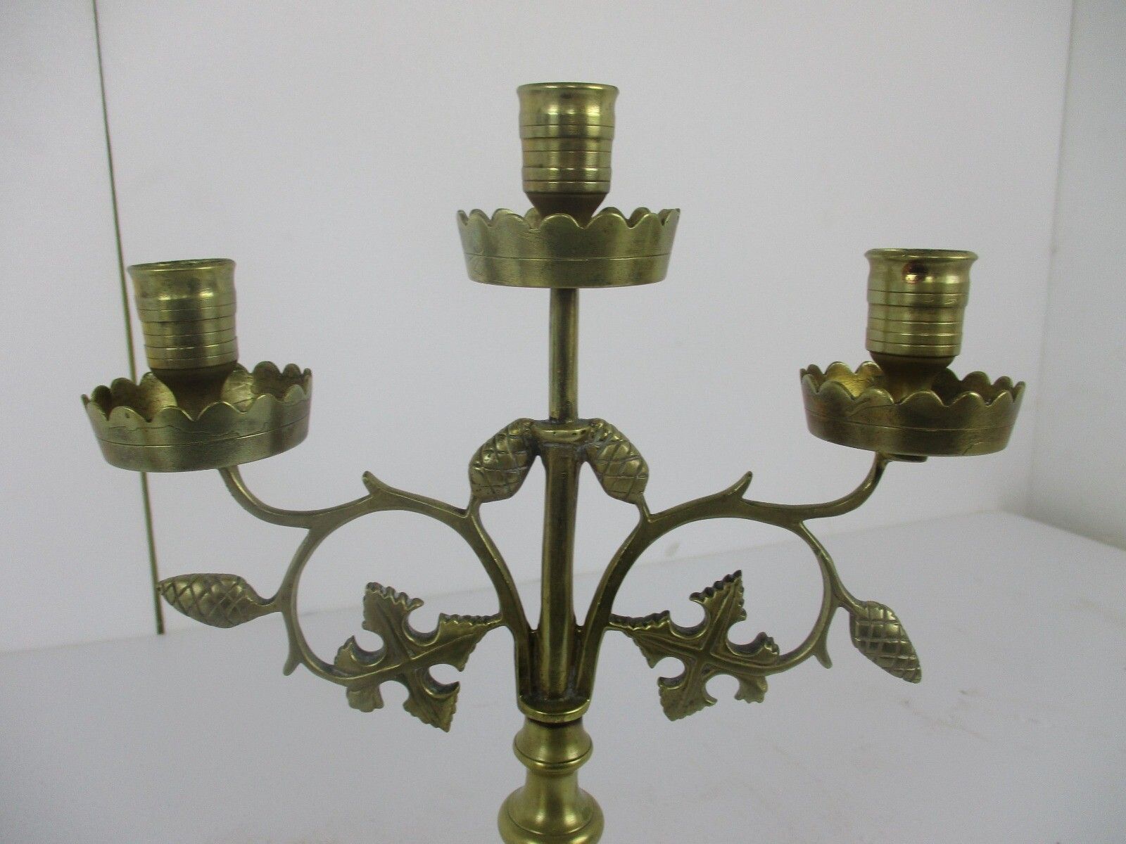 Couple Candle Holders Brass  Ornate Hollywood Regency Style Stylish Candelabra 3 photo Home Decor