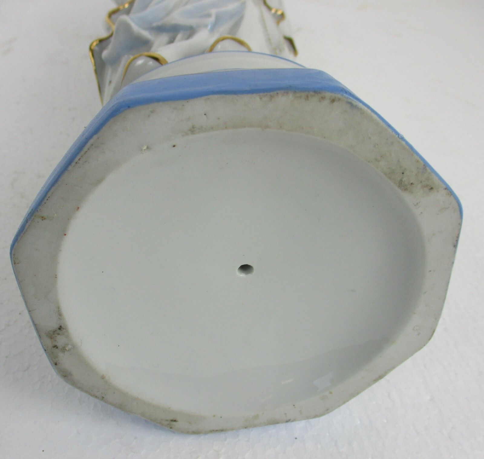 photo furniture Porcelain Bisque Statue Virgin Mary Our Lady Of Lourdes French 15.74" Gorgeous