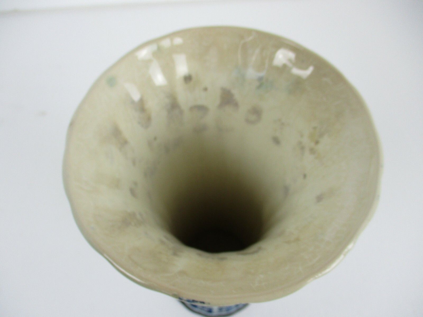 Delft Holland Blue White Porcelain Trumpet Vase  Delft Marked Antique photo Home Decor