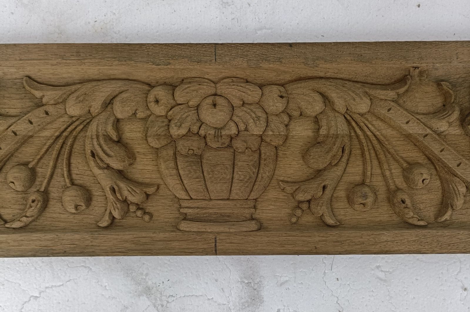 Antique French Hand Carved Wooden Door Panel Pediment Reclaimed Architectural Fl photo furniture