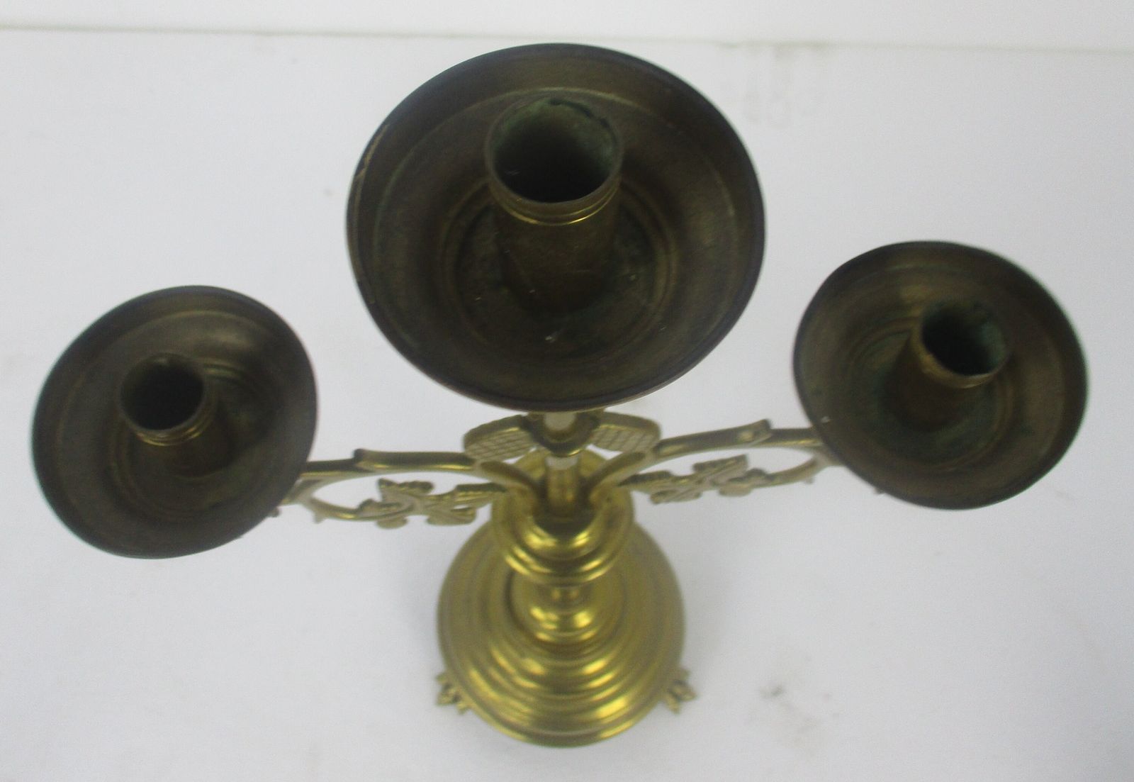 Impressive  Set  Of 3 Candle Holders  With Two  Small Candle Sticks One Large photo Home Decor