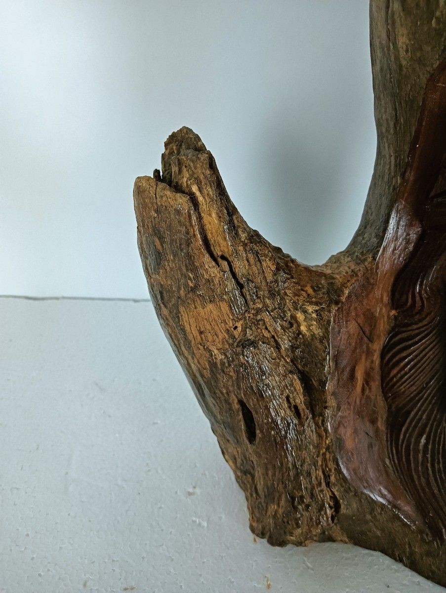 Gorgeous Sculpture Figurine Bust Jesus Christ Head Of Thorns Lackered Wood photo furniture