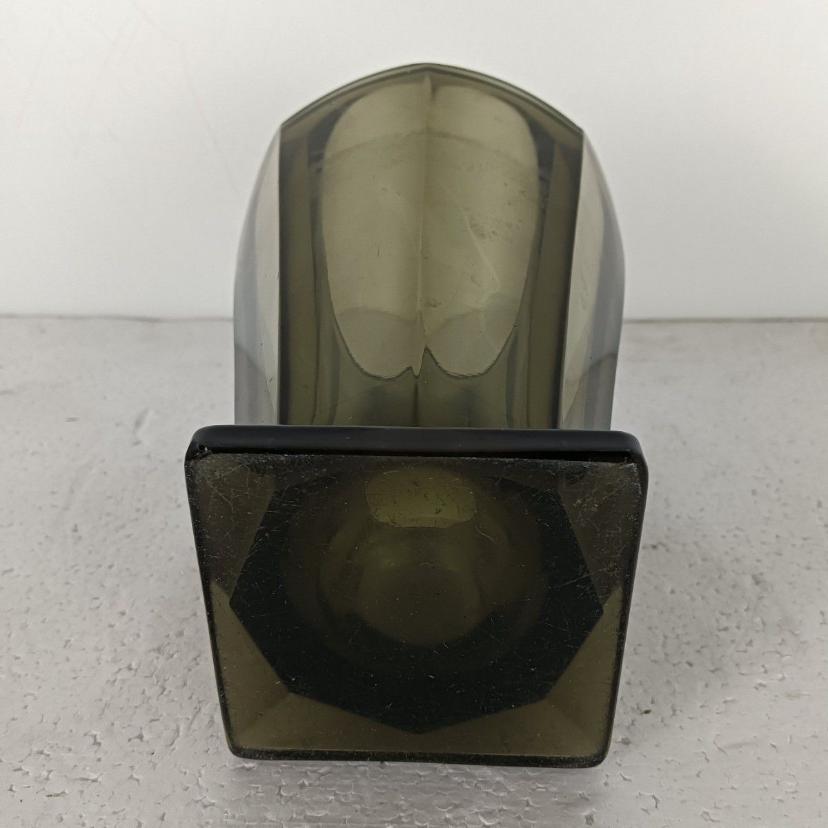 Art Deco Vase Art Glass Green Brown, Very Rare Collector Scandinavian Style photo Home Decor