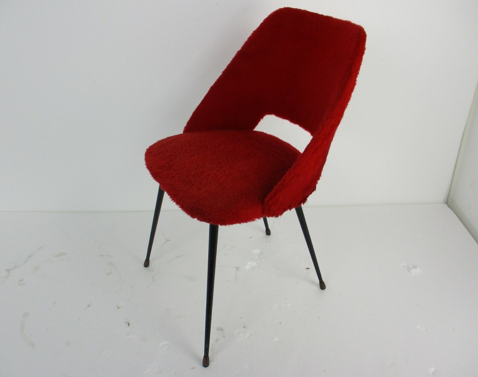 Mid Century Modernist Plush Cocktail Conference Chair Upholstered Saarinen Style photo 297.0