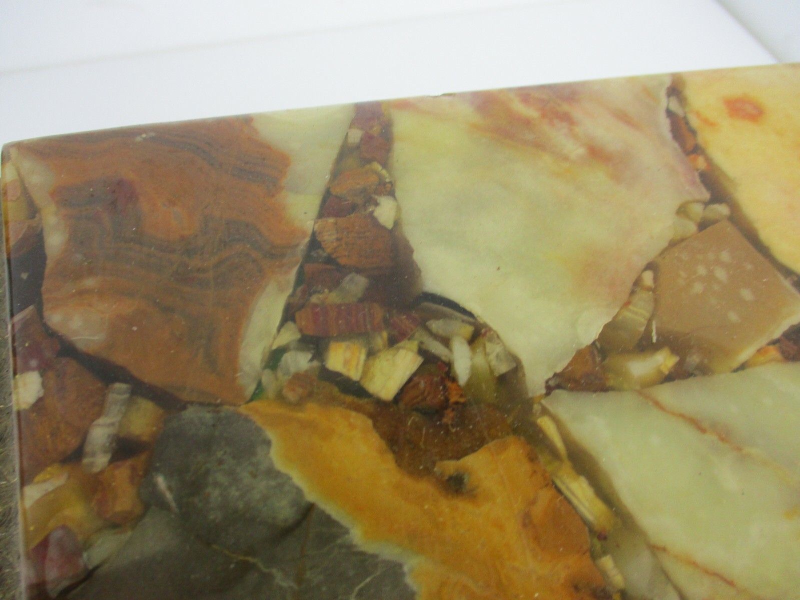 Set Of 3 Nesting Stacking  Coffee Side Tables Marble Brass Hollywood Regency Wow photo for sale