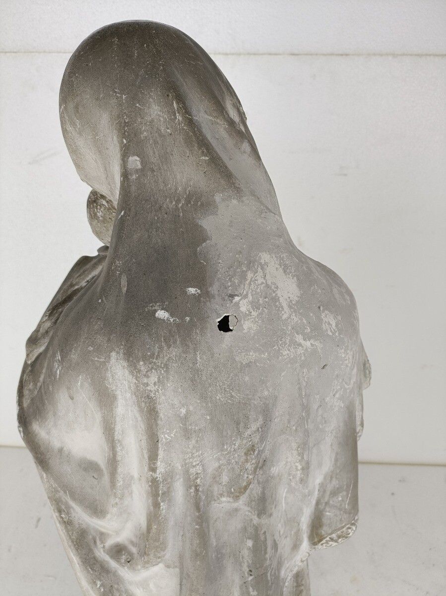 photo furniture Statue Notre Dame De Grace Plaster Xl Church Chapel Our Lady Of Grace Collector
