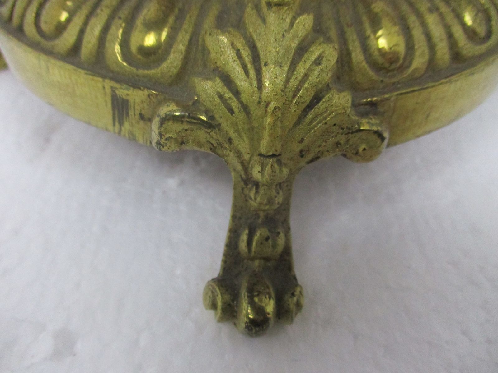 Couple Candle Holders Brass Porcelain Enamel  Ornate Stylish Candelabra 5 Arm photo vintage