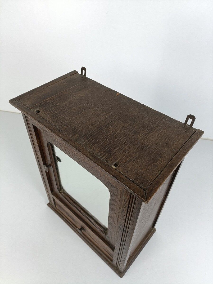 Antique Medicine Apothecary Shaving Cabinet Bathroom Wall Hanging Wood photo buy
