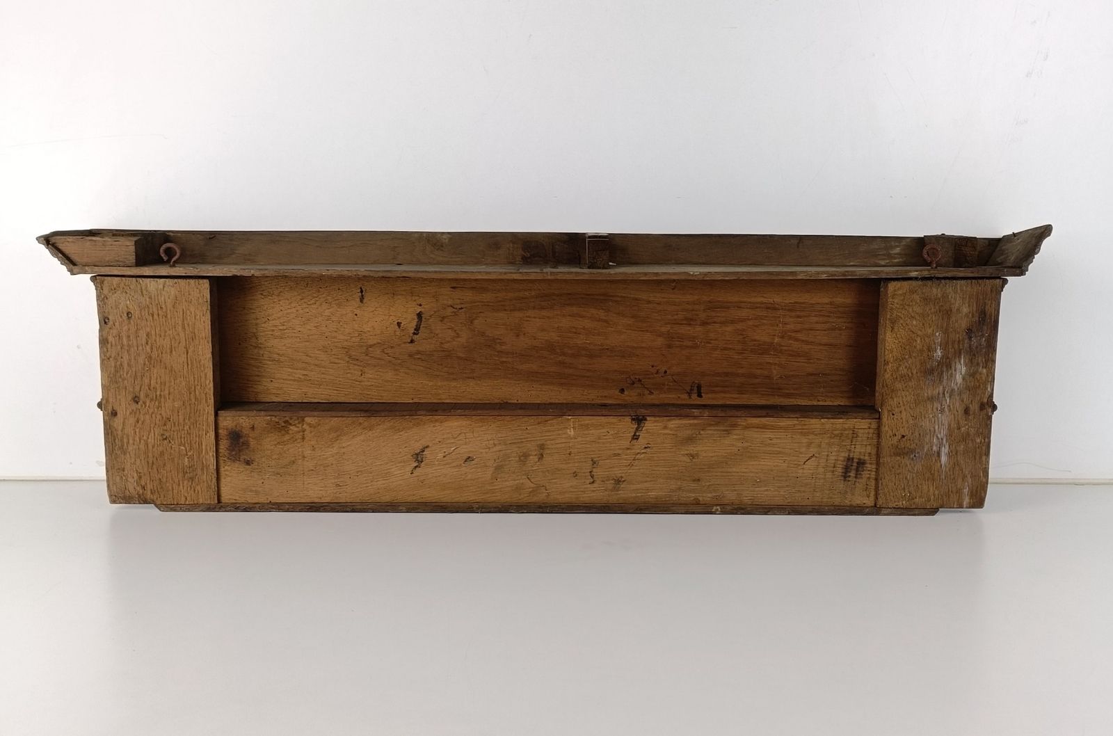 photo for sale Antique Carved  Wood Coat Hat Rack  Ornate Etched Hand Carved Wood Oack Bacchus