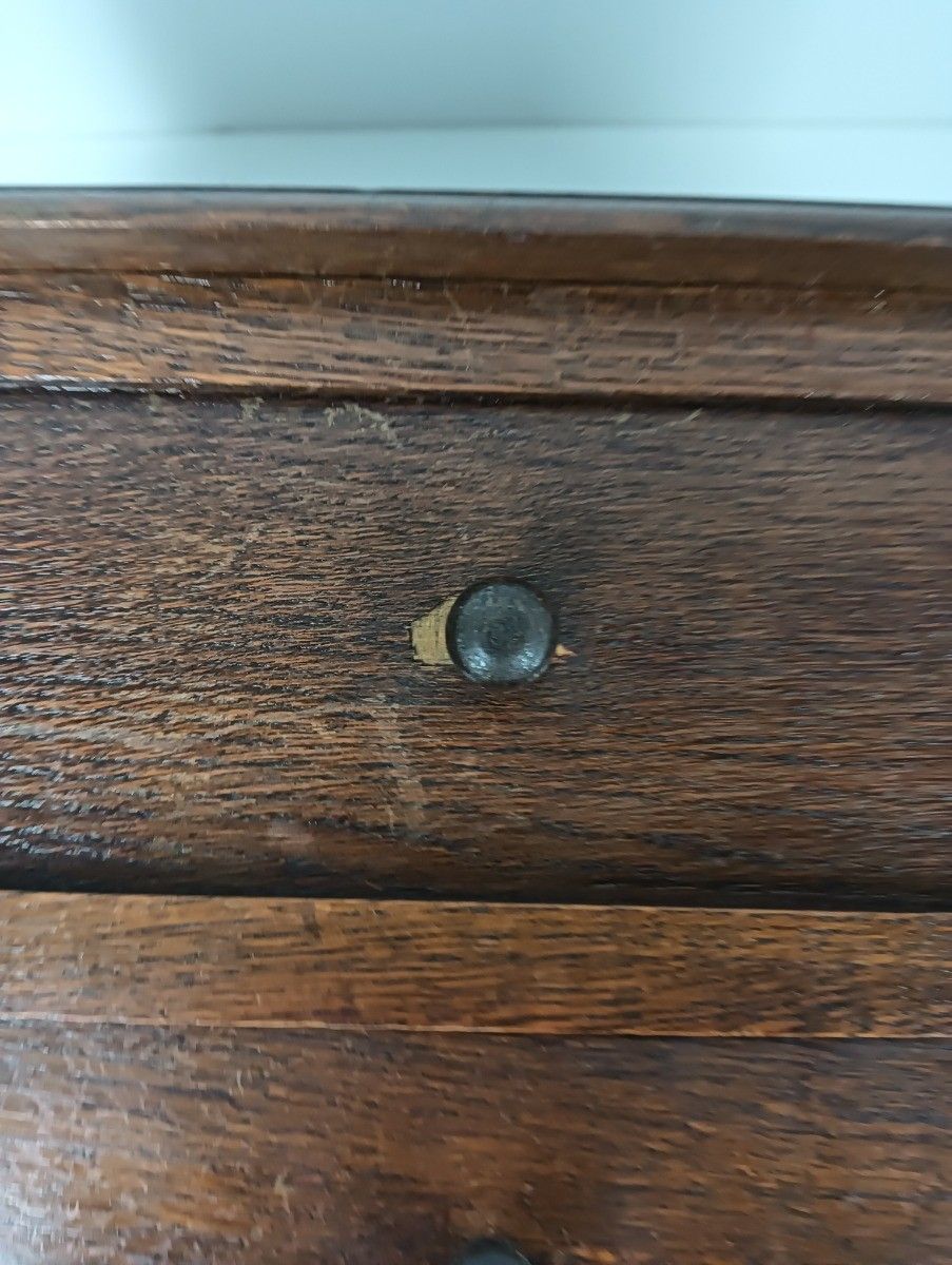 Barley Twist Carved Wood Sewing Quilting Cabinet Desk Table Edwardian  Antique W photo 809.0