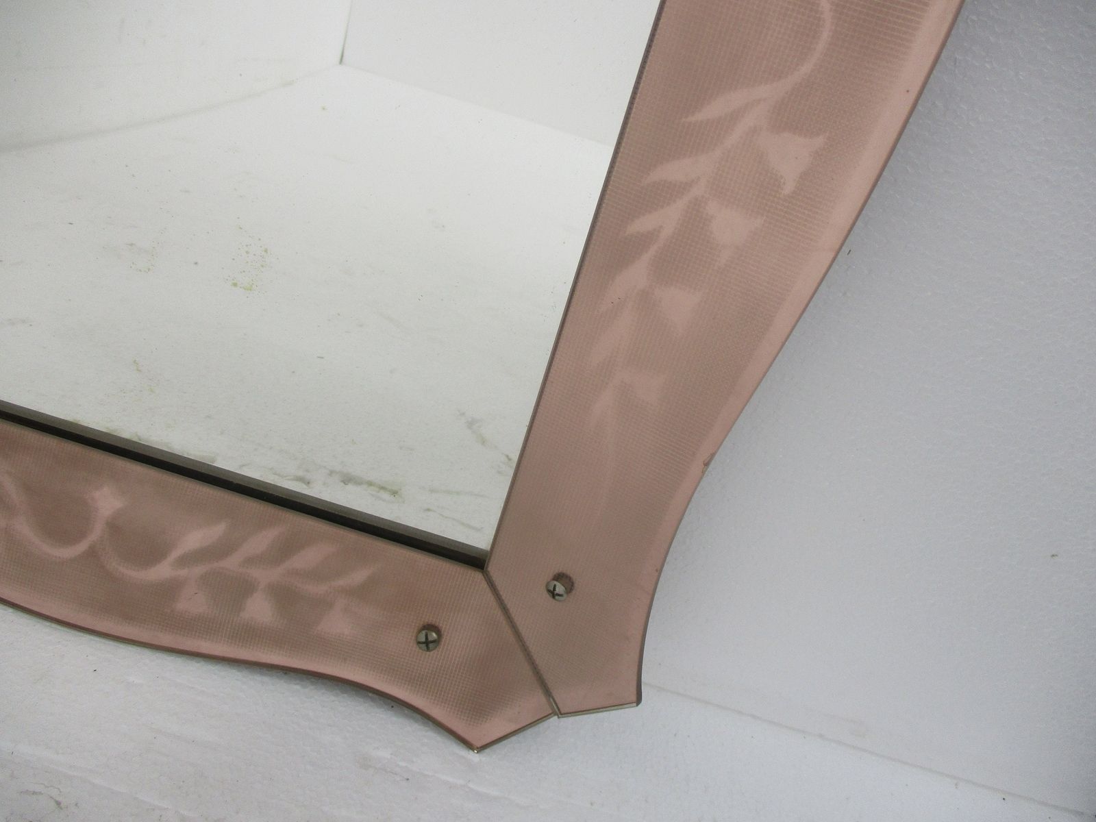 Large Art Deco Nouveau Wall Hanging Ornate Mirror Vanity Dresser Hallway Clear P photo Home Decor