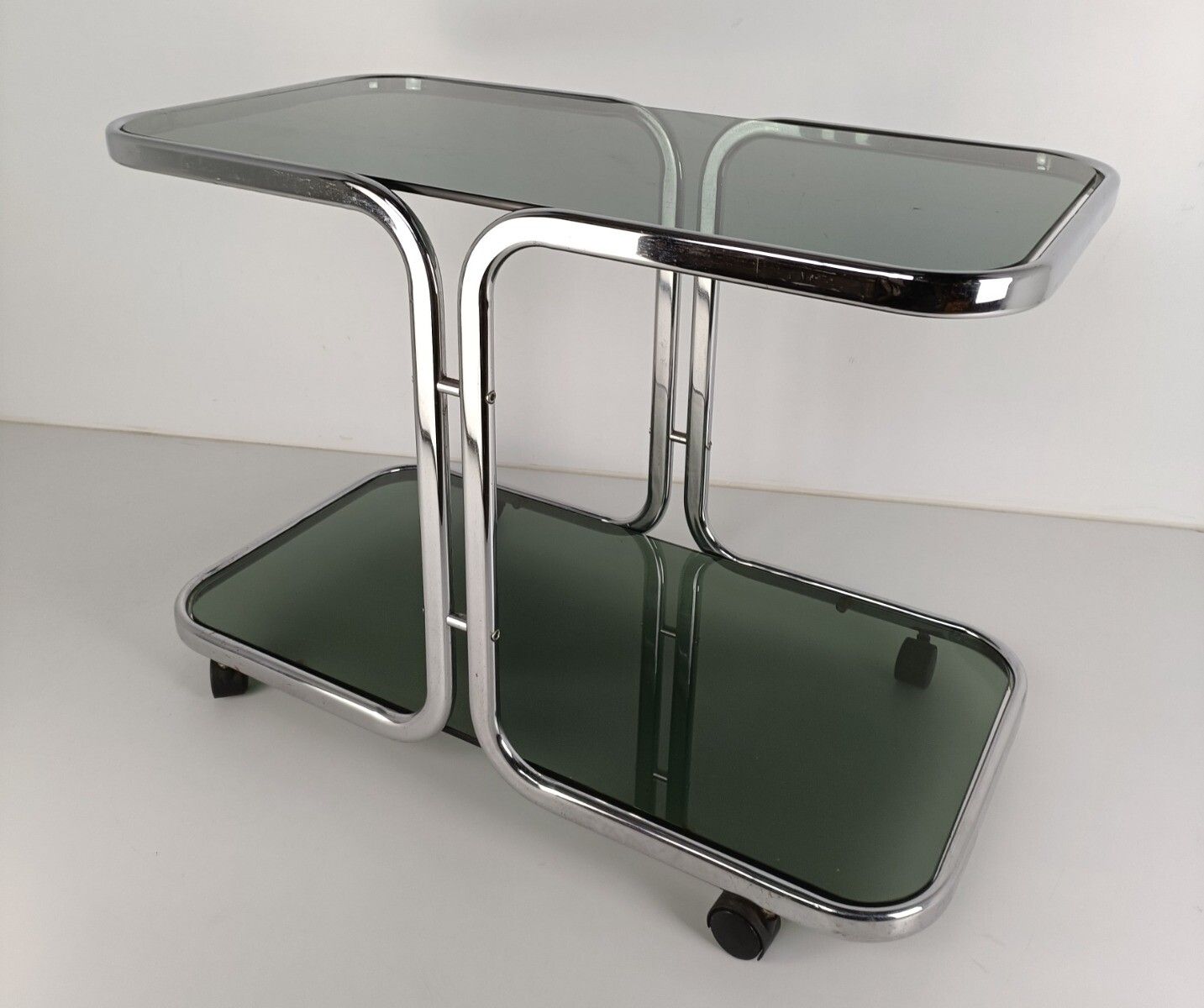 photo furniture Bar Cocktail Stylish Tea Cart Trolley Hollywood Regency Kitchen Island Brass Smo