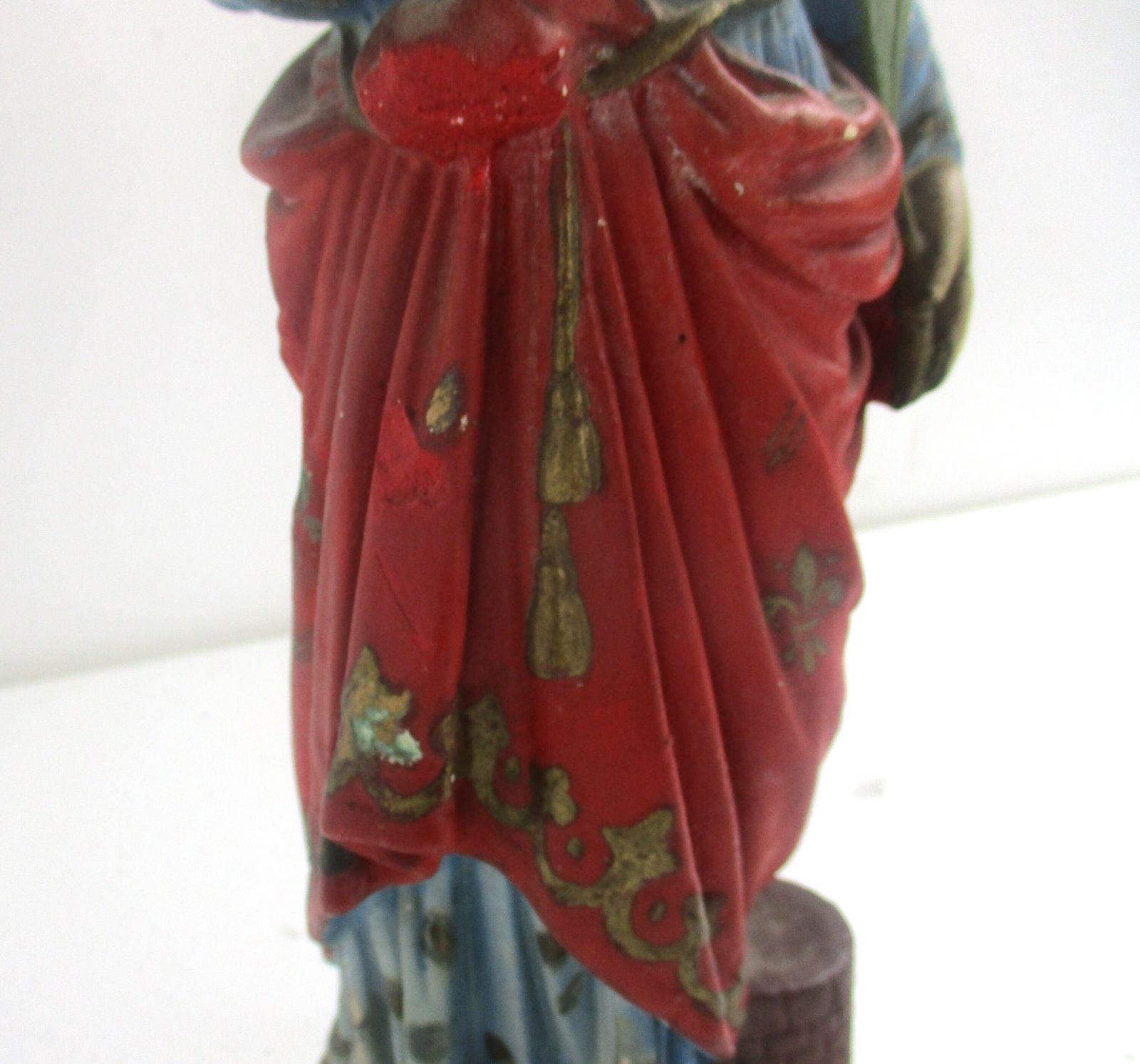 Large Statue Saint St Barbara Of Nicomedië Tower Patron Of Firemen Plaster Htf photo furniture