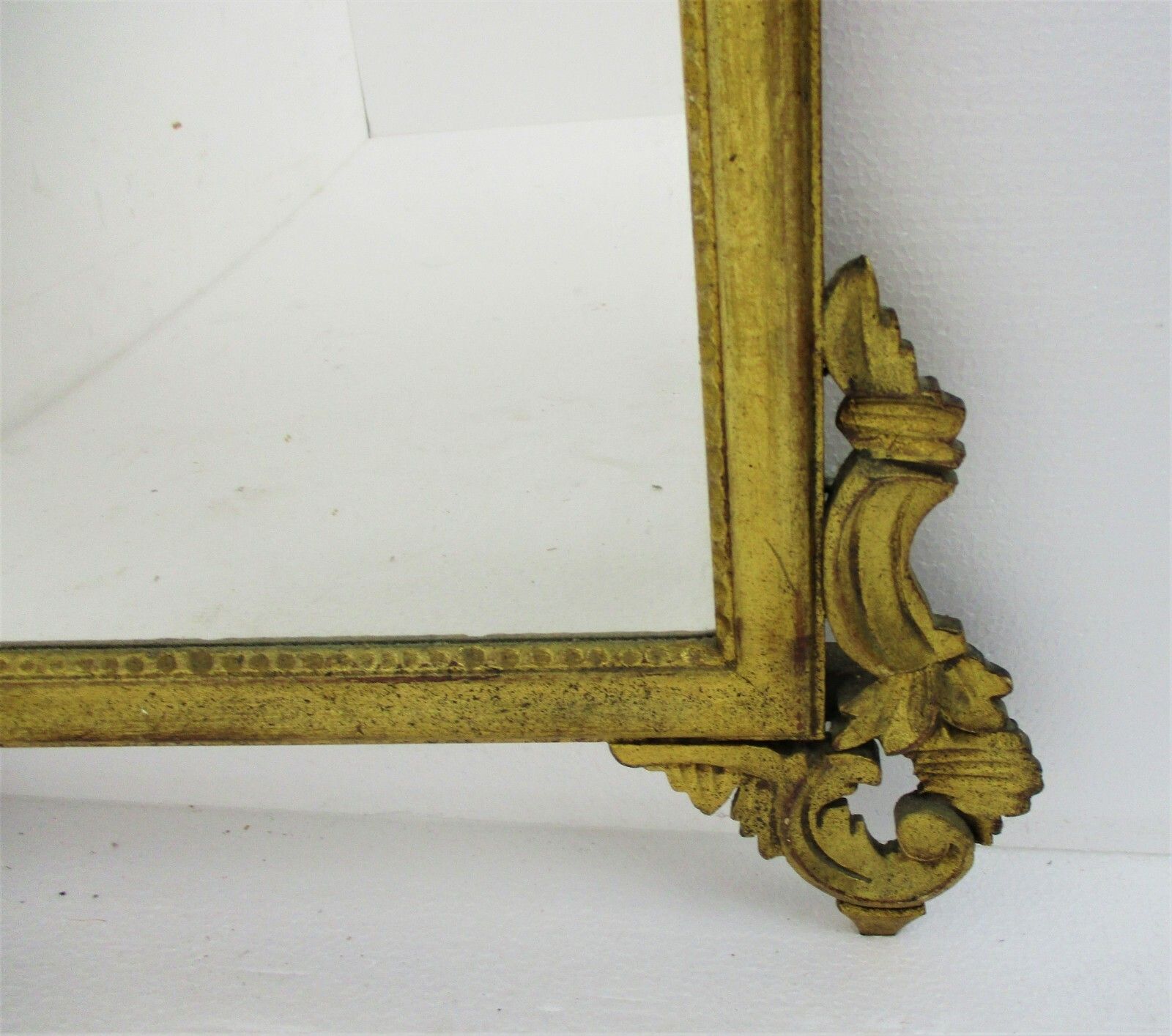 Hallway  Xl Ornate Wooden Wall Hanging Mirror Hollywood Regency Gorgeous Wow photo for sale