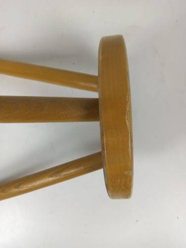 Vintage Milking Stool Pedestal Plant Stand Side Table Farmhouse Barn Style Tripo photo Furniture