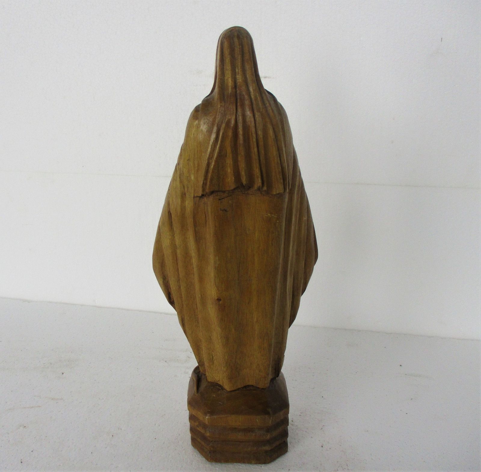 Hand Carved Wooden Statue Virgin Mary Our Lady Madonna Open Arms Lovely photo buy